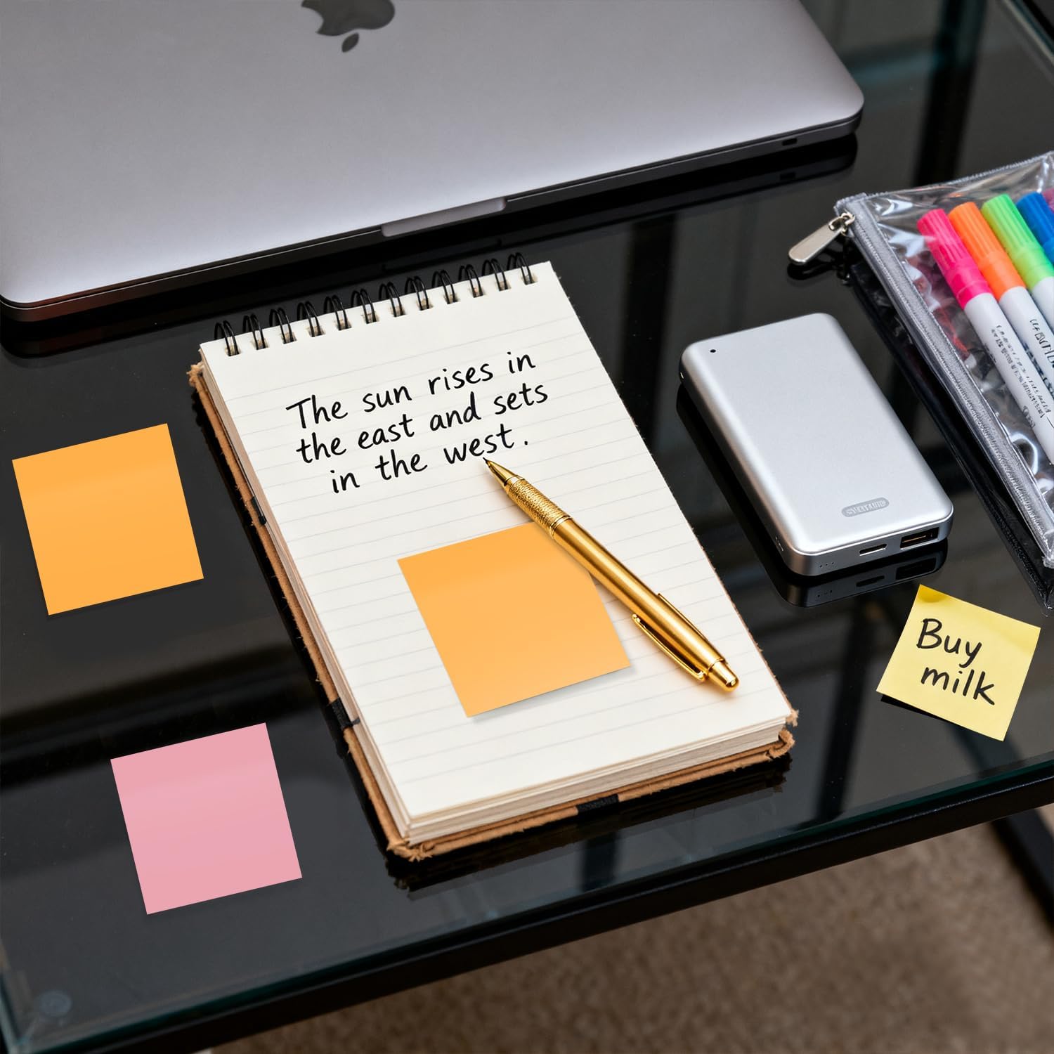 27 Pack of 3x3 Inch Sticky Notes Self-Stick Memo Pads - 1620 Sheets in Total! Great for Home, Office & School - Image 7