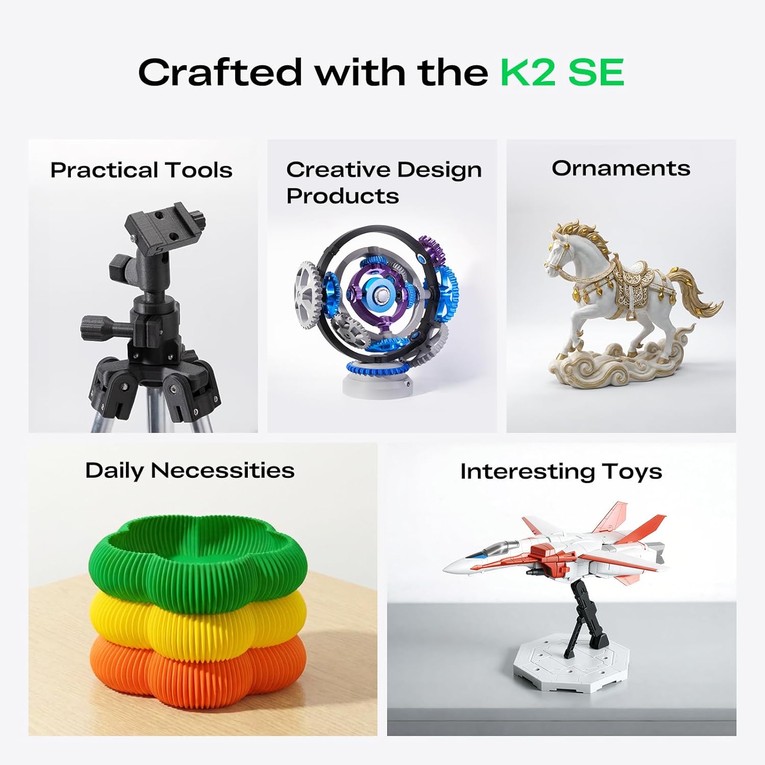 Creality K2 SE 3D Printer, 500mm/s High-Speed Printing, Support Multi Color 3D Printing Needs CFS, Solid Metal Build, Auto Leveling, Direct Drive Extruder, Quick-Swap Nozzle, 220×215×245mm Print Size - Image 9