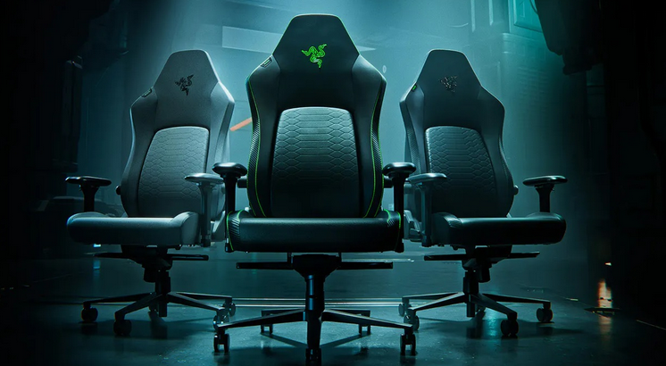Razer Iskur V2 ergonomic gaming chair with built-in lumbar